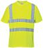 Reflexní tričko Unisex EN20471, Žlutá, Polyester, EUR: S, UK: S Krátké ANSI/ISEA 107 CLASS 2:2, CE