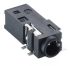 Lumberg 3.5mm立体声接口, 音频连接器, 表面贴装, 焊接端接, 黑色, 1503 20 VP3