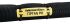 HellermannTyton TIPTAG Yellow Black Print Cable Labels, 100mm Width, 11mm Height, 125 Qty