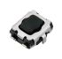 Black Push Plate Tactile Switch, SPST 20 mA @ 15 V dc 2.2mm Surface Mount
