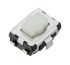 White Push Plate Tactile Switch, SPST 20 mA @ 15 V dc 2.6mm Surface Mount