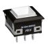 NKK Switches Single Pole Double Throw (SPDT) Latching Push Button Switch, 16.2 x 16.2mm, Snap-In, 30 V dc, 125 V ac,