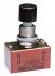 NKK Switches Push Button Switch, Momentary, Bushing, 12.5mm Cutout, DPDT, 125V ac