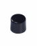 Black Push Button Cap, for use with DB Series, EB Series, M2B Series, MB20 Series, MB25 Series, Snap-On Cap