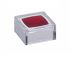 NKK Switches Clear, Red Tactile Switch Cap for JB Series Tactile Switches, AT4060JC