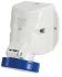 Scame IP67 Blue Wall Mount 2P + E Industrial Power Socket, Rated At 125A, 230 V