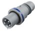 Scame IP44 Blue Cable Mount 2P + E Industrial Power Plug, Rated At 64A, 230 V