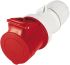 Scame IP44 Red Cable Mount 3P + N + E Industrial Power Socket, Rated At 64A, 415 V