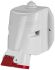 Scame IP44 Red Wall Mount 3P + E Industrial Power Socket, Rated At 16A, 415 V