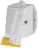 Scame IP44 Yellow Wall Mount 2P + E Industrial Power Socket, Rated At 32A, 110 V