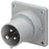 Scame IP44 Blue Panel Mount 2P + E Industrial Power Plug, Rated At 32A, 230 V