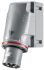 Scame IP44 Red Wall Mount 3P + N + E Industrial Power Plug, Rated At 64A, 415 V
