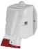 Scame IP67 Red Wall Mount 3P + N + E Industrial Power Socket, Rated At 64A, 415 V