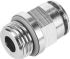 Festo NPQH Series Straight Threaded Adaptor, G 1/4 Male to Push In 6 mm, Threaded-to-Tube Connection Style, 578341