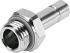 Festo NPQH Series Straight Threaded Adaptor, G 1/8 Male to Push In 8 mm, Threaded-to-Tube Connection Style, 578362
