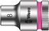 Wera 3/8 in Drive 8mm Standard Socket, 6 point, 29 mm Overall Length
