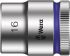 Wera 3/8 in Drive 16mm Standard Socket, 6 point, 30 mm Overall Length