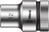 Wera 1/2 in Drive 12mm Standard Socket, 6 point, 37 mm Overall Length