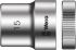 Wera 1/2 in Drive 15mm Standard Socket, 6 point, 37 mm Overall Length