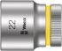 Wera 1/2 in Drive 22mm Standard Socket, 6 point, 37 mm Overall Length