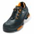 Uvex 2-6502 Unisex Black, Orange Composite  Toe Capped Safety Shoes, UK 5, EU 38