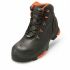 Uvex 2-6503 Black, Orange ESD Safe Composite Toe Capped Unisex Safety Boots, UK 8, EU 42