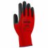 Uvex Unilite 6605 RD Red Nitrile Foam Coated Polyamide Work Gloves, Size 11, XL, 2 Gloves
