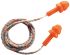 Uvex whisper Corded Reusable Ear Plugs, 23dB, Orange, 50 Pairs per Package