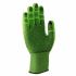 Uvex C500 Dry Green HPPE Cut Resistant Work Gloves, Size 8, Medium, Vinyl Coating