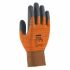 Uvex Phynomic x-foam HV Orange Elastane, Polyamide Mechanic Work Gloves, Size 7, Small, Aqua-Polymer Foam Coating