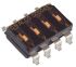 TE Connectivity 4 Way Surface Mount DIP Switch SPST