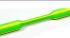 HellermannTyton Halogen Free Heat Shrink Tubing, Green, Yellow 2.4mm Sleeve Dia. x 1m Length 2:1 Ratio, TFN21 Series