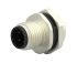 TE Connectivity Circular Connector, 4 Contacts, Front Mount, M12 Connector, Plug, Male, IP67, M12 Series