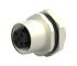 TE Connectivity Circular Connector, 5 Contacts, Front Mount, M12 Connector, Socket, Female, IP67, M12 Series