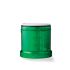 Zöld Izzólámpa Forgófény modul, Fekete burkolat, alsó rész Ø: 70mm, 12 → 250 V AC/DC