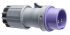 ABB, Easy & Safe IP44 Purple Cable Mount 3P Industrial Power Plug, Rated At 16A, 40 → 50 V