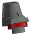 Amphenol Industrial, Easy & Safe IP67 Red Wall Mount 3P + N + E Right Angle Industrial Power Plug, Rated At 16A, 415 V