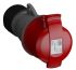 ABB, Easy & Safe IP44 Red Cable Mount 3P + E Industrial Power Socket, Rated At 16A, 415 V