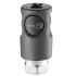 PREVOST Composite Body Male Pneumatic Quick Connect Coupling, 1/4 in Female Threaded