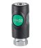 PREVOST Composite Body Male Pneumatic Quick Connect Coupling, 1/4 in Female Threaded