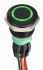 APEM Illuminated Push Button Switch, Momentary, Panel Mount, 19.2mm Cutout, DPDT, Green LED, 30V dc, IP67