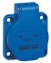 Legrand IP44 Blue Panel Mount 2P + E Industrial Power Socket, Rated At 16A, 230 V