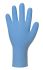 Polyco Healthline Finite PF Blue Powder-Free Nitrile Disposable Gloves, Size XL, Food Safe, 100 per Pack