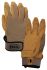 Petzl CORDEX Brown Leather Rappelling Gloves, Size 8, Medium
