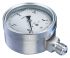 Bourdon Hydraulikdruckmessgerät 0bar ±1.0%, Ø 100mm Edelstahl Gehäuse, ISO-kalibriert