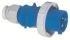Bals IP67 Blue Cable Mount 2P+E Industrial Power Plug, Rated At 16A, 230 V