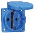 Bals IP54 Blue Panel Mount 2P+E Industrial Power Socket, Rated At 16A, 250 V