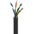 Belden DataTuff Ethernetkabel Cat.5e, 305m, Schwarz Verlegekabel U/UTP, Aussen ø 6.14mm, PVC