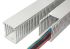 SES Sterling GN-HF-A6/4 Grey Slotted Panel Trunking - Open Slot, W60 mm x D100mm, L2m, Halogen Free PC/ABS