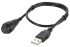 Kabel USB Złącze A Magnetyczne okrągłe Złącze B USB A dł. 1.5m Magnetyczny kabel USB USB 2.0 kolor: Czarny